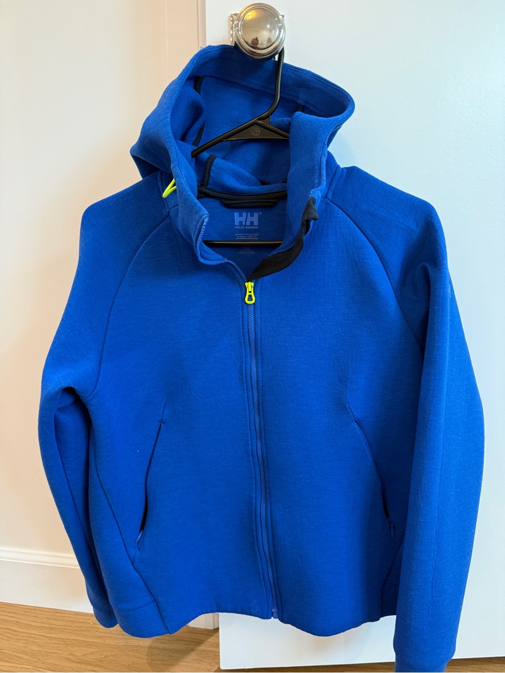Helly Hansen Women's Royal Blue Full-Zip Hooded Sweater size L
